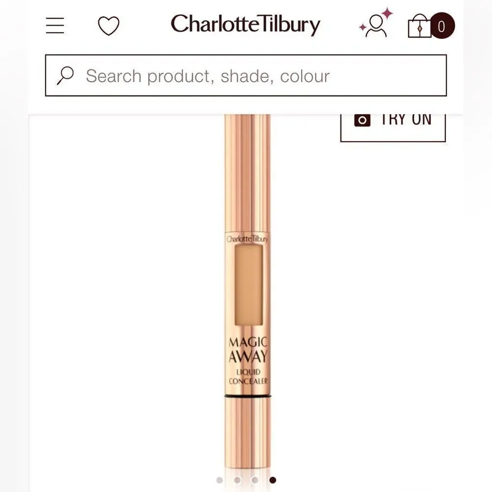 NIB 33.00 CHARLOTTE TILBURY MAGIC AWAY LIQUID CONCEALER AND HIGHLIGHTER
